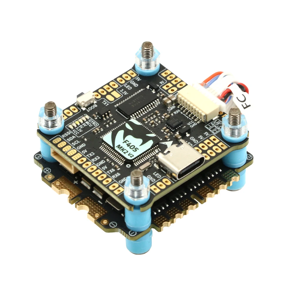 Betaflight Flight Controller - ชุดควบคุมการบิน F405MK2 และชุด ESC 55A สำหรับโดรน