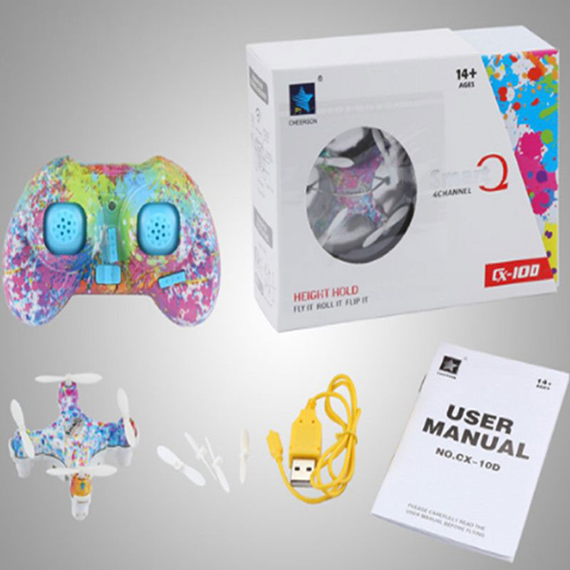 Drone Rc Land - โดรน RC Cx10มินิควบคุมระยะไกลโดรน2.4G 4CH พร้อม LED