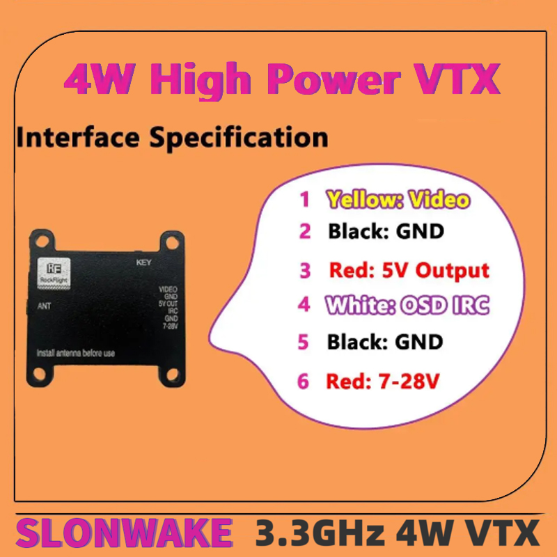 เครื่องส่งสัญญาณวิดีโอ SLONWAK - Drone Rc Receiver And Transmitter บทวิจารณ์และราคา