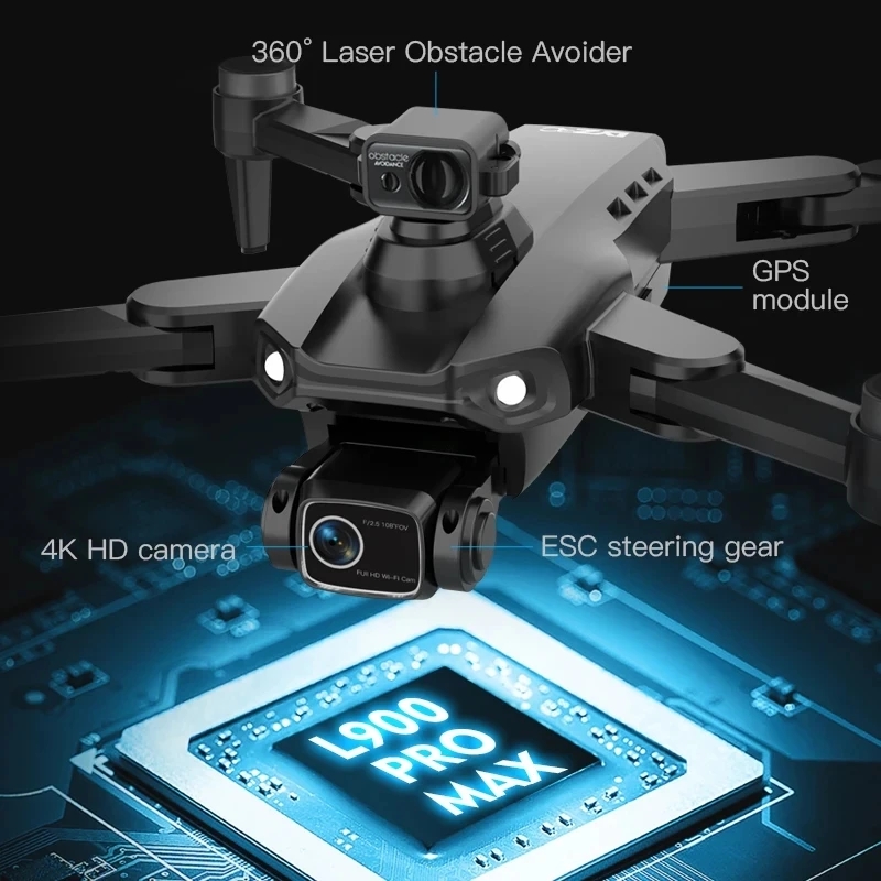 L900 Pro MAX GPS โดรน 4K Profe - Drone Rc App บทวิจารณ์และราคา