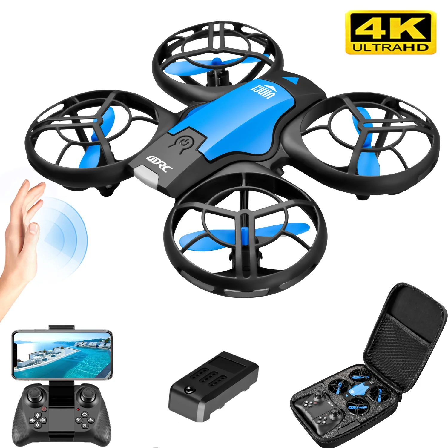 โดรน V8 รุ่นใหม่ขนาดเล็ก 4K ระ - Drone Rc App บทวิจารณ์และราคา