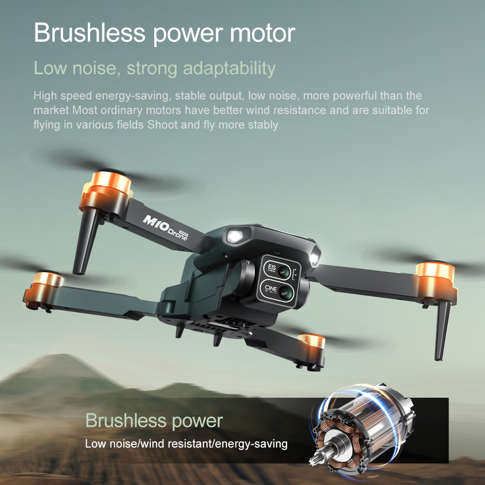 โดรนรุ่นดั้งเดิม M10 4K 5G HD  - Drone App Rc Fpv บทวิจารณ์และราคา