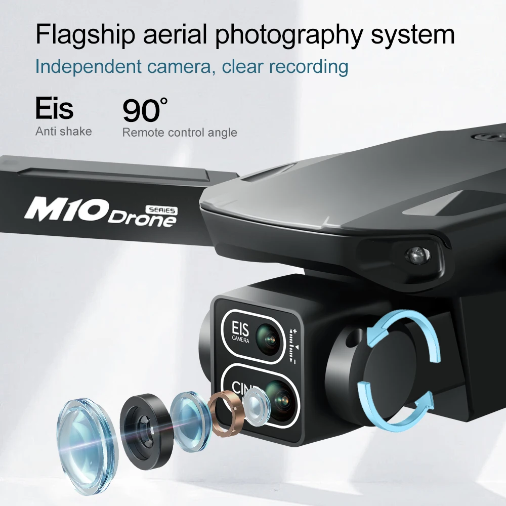 โดรนรุ่นดั้งเดิม M10 4K 5G HD  - Drone App Rc Fpv บทวิจารณ์และราคา