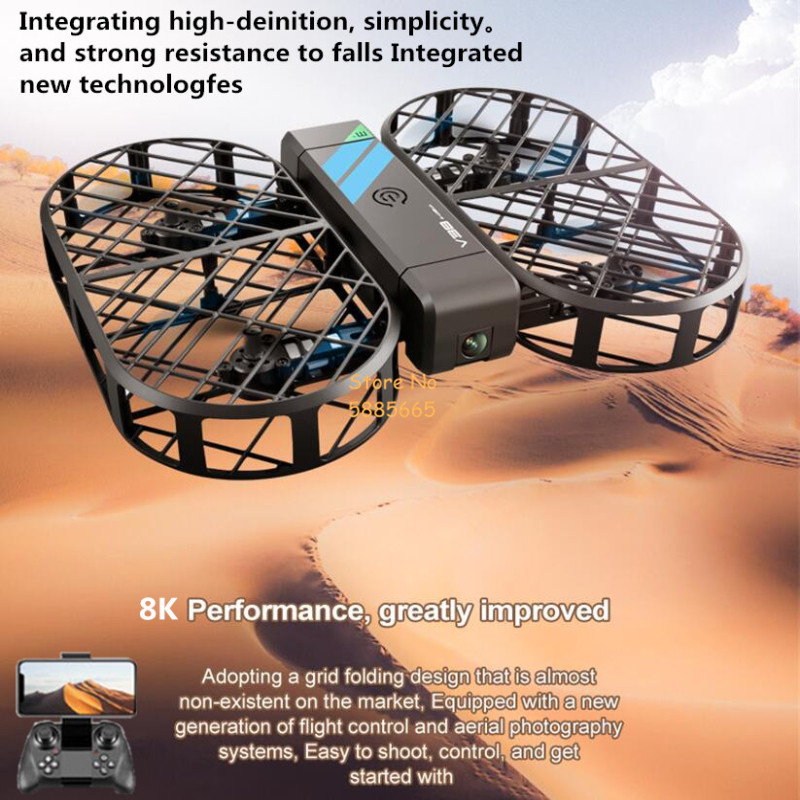 กล้อง 8K HD 360 °   การป้องกัน - Drone Rc App บทวิจารณ์และราคา