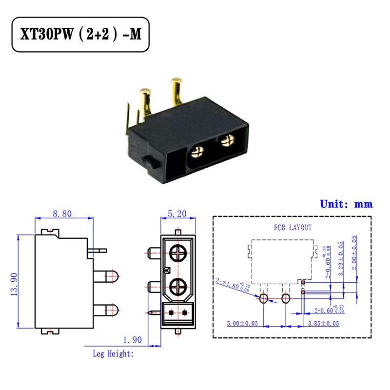 5 ชิ้น ขั้วต่อ Amass XT30(2+2) - Drone Rc Signal บทวิจารณ์และราคา