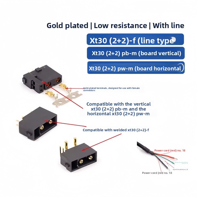 XT30(2+2) XT30PB/PW(2+2) ปลั๊ก - Drone Rc Signal บทวิจารณ์และราคา