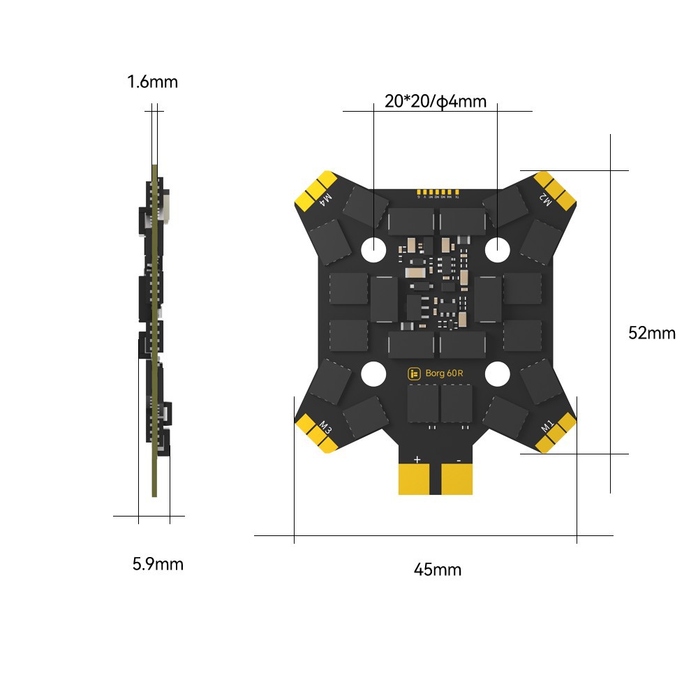 iFlight Borg Mini H7 (ICM42688 - Drone Rc Flight Controller บทวิจารณ์และราคา
