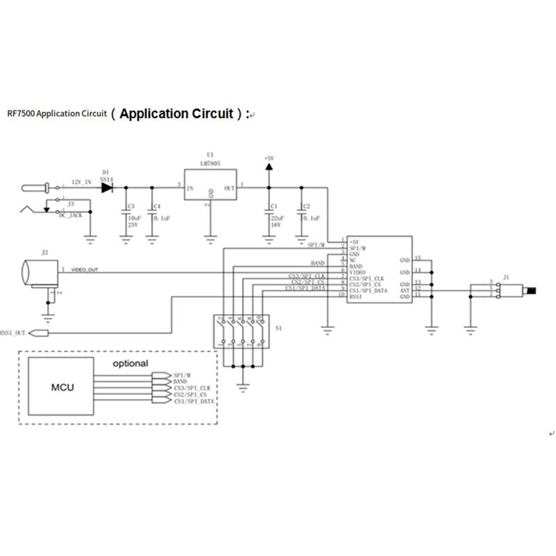 A01K-RF7500 6G-7.5G VRX โมดูลร - Drone Rc Signal บทวิจารณ์และราคา